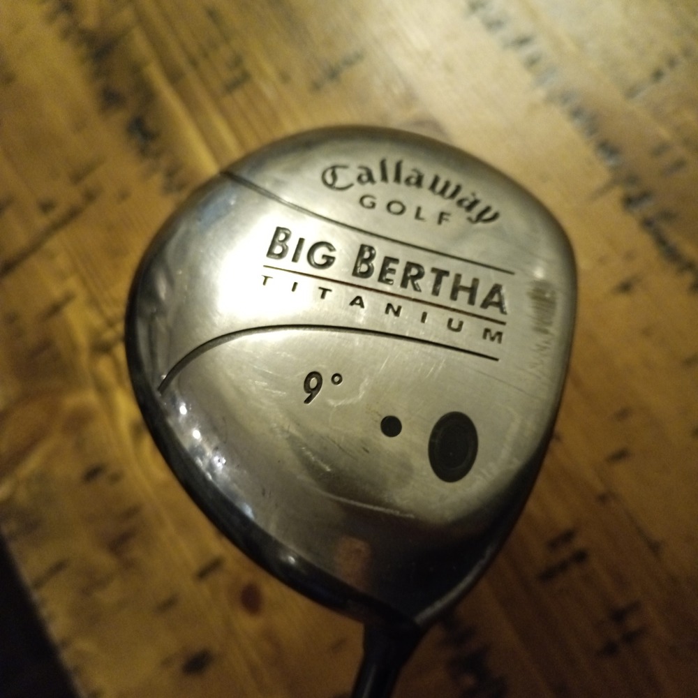 Callaway Big Bertha Titanium Driver 9 Degree Right Hand RCH 90 Firm Graphite